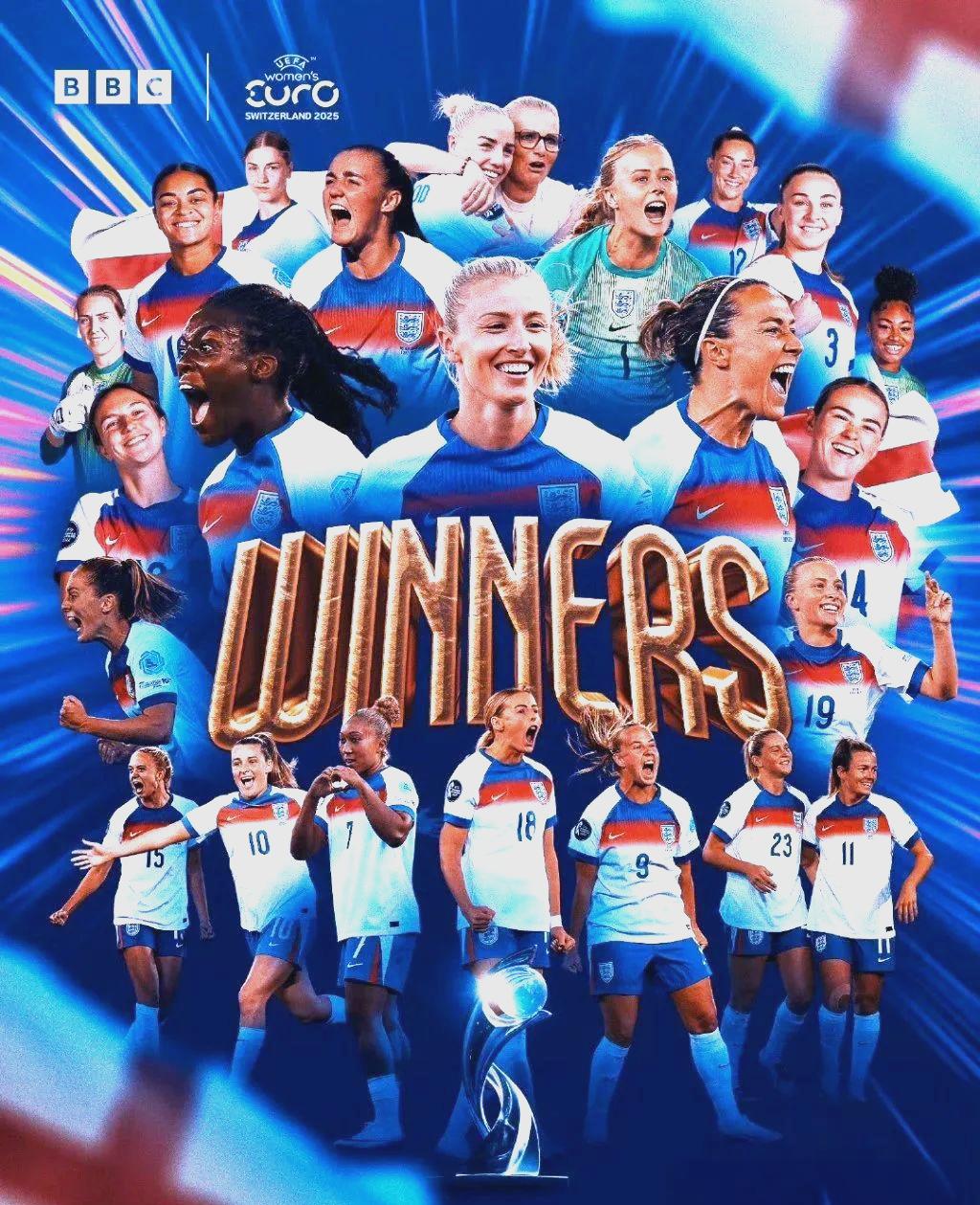 女足欧洲杯决赛-120分钟1-1英格兰点球3-1西班牙卫冕的简单介绍