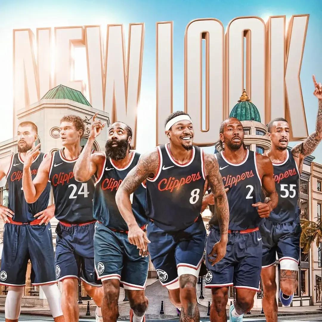 包含快船新赛季预计首发：哈登比尔小卡科林斯祖巴茨的词条