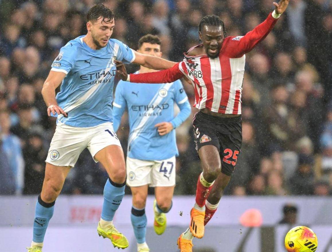 英超-B席破门被吹格瓦迪奥尔中柱曼城0-0桑德兰的简单介绍