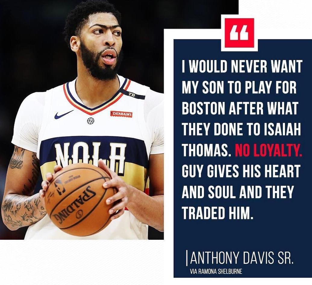 名记:安东尼戴维斯会在交易截止日前被交易 名记:安东尼戴维斯会在交易截止日前被交易