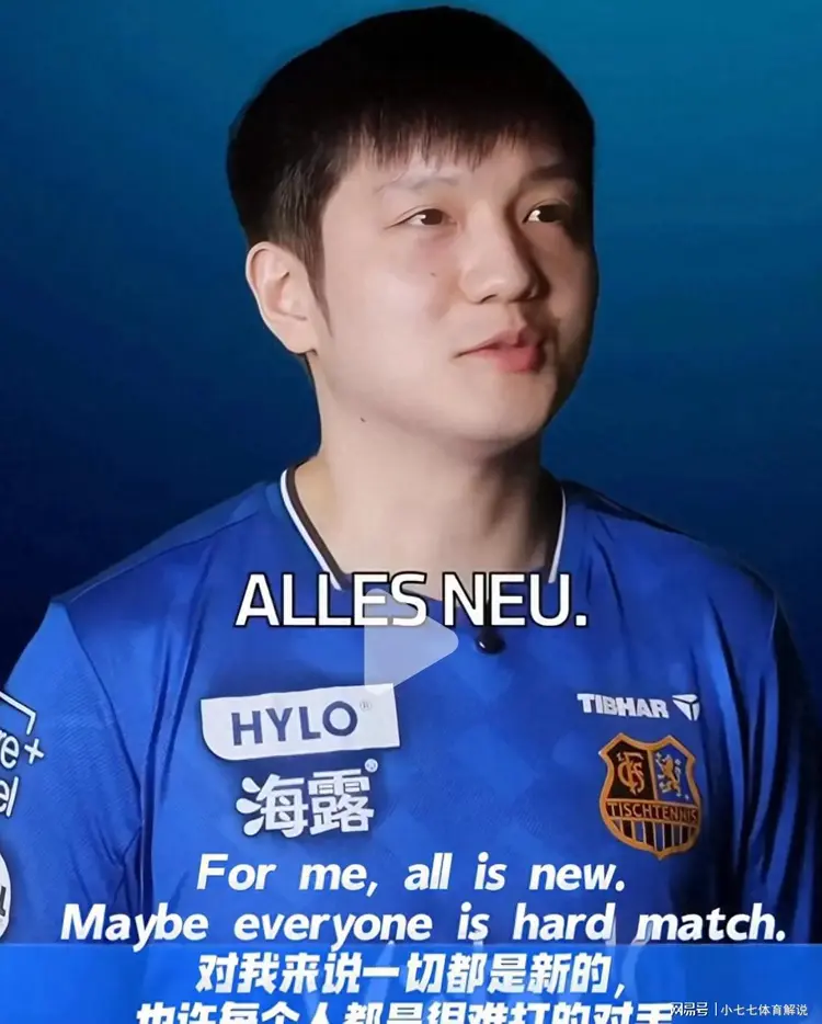 樊振东谈德甲联赛：水平非常高，能感受到人们对于选手的尊重的简单介绍